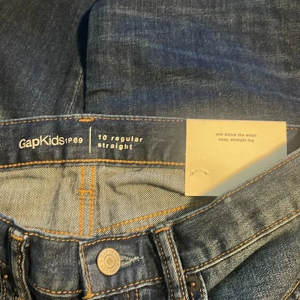 Gap kids stretch straight leg jeans